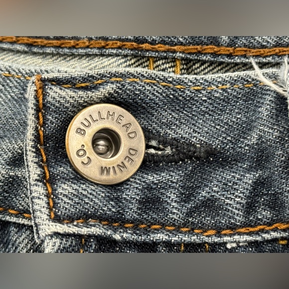 Bullhead Slim Straight Blue Denim Jeans, Men’s Size 33x32, Zip-Fly, Medium Wash - Picture 7 of 14